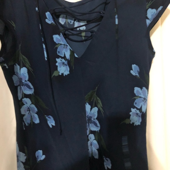 Blue Floral Dress - Picture 2 of 3